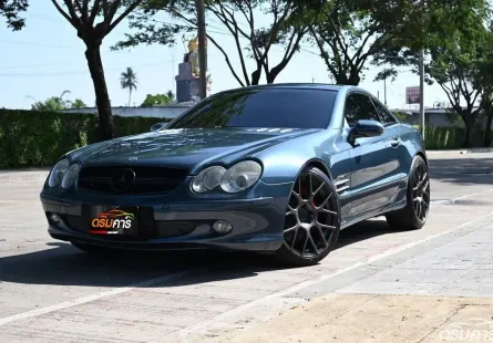 Benz SL500 5.0 R230 Convertible 2003 รถสะสมสภาพสวย เปิดประทุนหลังคาแข็ง ชุดแต่งรอบคัน