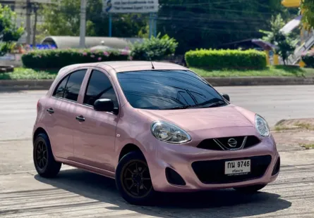 2018 Nissan MARCH 1.2 S เกียร์ธรรมดา รถเก๋ง 5ประตู ไมล์ 68,000โล ฟรีดาวน์ ฟรีส่งรถทั้วไทย