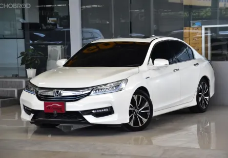 Honda ACCORD 2.0 Hybrid Tech ปี 2019 รถบ้านมือเดียว ใช้น้อยเข้าศูนย์ตลอด สวยเดิมทั้งคัน ฟรีดาวน์