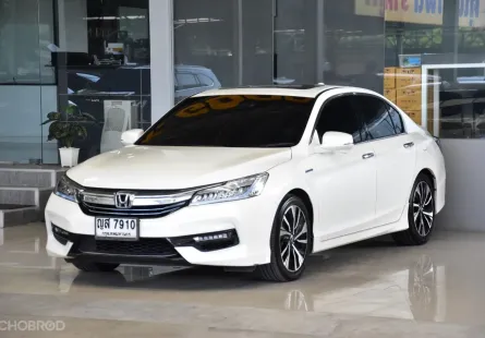 2018 Honda ACCORD 2.4 Hybrid Tech Sunroof รถเก๋ง 4 ประตู ออกรถฟรีดาวน์