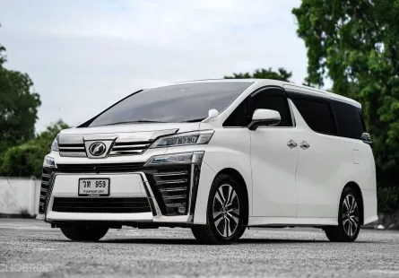 Toyota Vellfire 2.5 Z G Edition Facelift ปี 2018 เบาะมิ๊กกี้เม้าส์ สภาพสวยมาก ออฟชั่นครบ ๆ