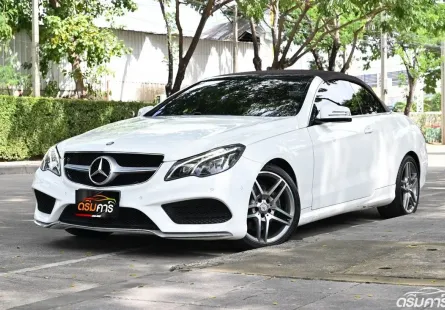 Benz E200 2.0 W207 AMG Dynamic Cabriolet 2014 รถมือเดียวออกศูนย์เปิดประทุนไฟฟ้า ชุดแต่งศูนย์รอบคัน