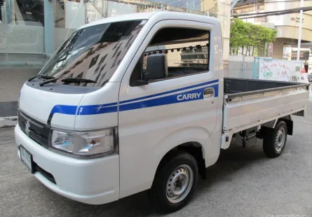 2021 SUZUKI CARRY 1.5 สีขาว เกียร์ธรรมดา วิ่งน้อย 34,263 กม. รถสวยสภาพดี มือเดียว ฟรีดาวน์