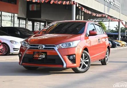 Toyota Yaris 1.2 G 2014 รถมือเดียวใช้งานน้อยไมล์เพียง 9 หมื่นกว่าโล เครดิตฟรีดาวน์ได้