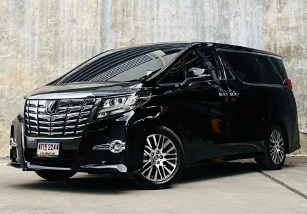 2017 Toyota ALPHARD 2.5 รถตู้/MPV รถบ้านแท้ ไมล์น้อย มือเดียวป้ายแดง 