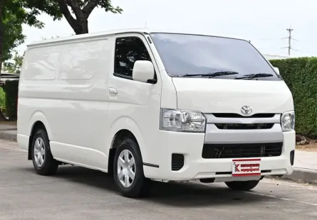 Toyota Hiace 3.0 ตัวเตี้ย D4D 2018 รถตู้เตี้ยบรรทุกเช็คศูนย์ตลอด เครดิตดีฟรีดาวน์ได้ 