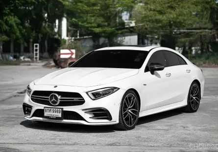 Benz CLS53 3.0 AMG 4Matic Bi-turbo ปี 2019 มือเดียวป้ายแดง สีขาว ออฟชั่นล้น ๆ