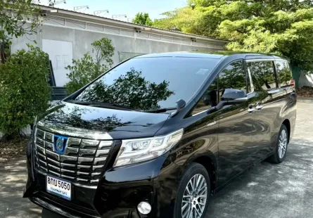 2017 Toyota ALPHARD 2.5 HYBRID E-Four รถตู้/MPV รถบ้านแท้ ไมล์น้อย มือเดียวป้ายแดง 