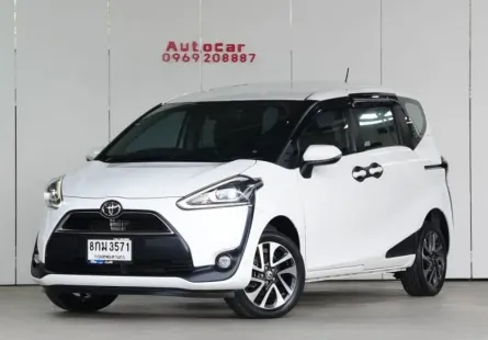 TOYOTA SIENTA 1.5 V  ตัวท็อป ประตูไฟฟ้าซ้าย-ขวา เกียร์ AT ปี 2018