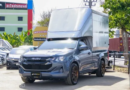 2023 Isuzu Dmax Spark 1.9 S M/T MNC รถกระบะตอนเดียวใส่ตู้ทึบมาพร้อม เกียร์ธรรมดา สีเทาแลมโบสวยหรูมาก