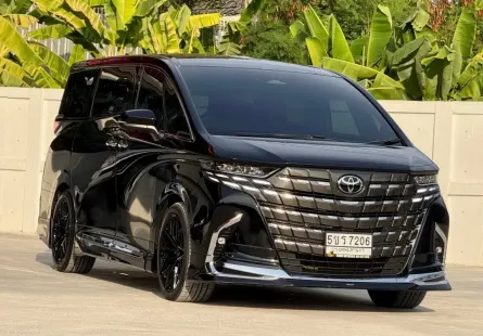 2024 TOYOTA NEW ALPHARD, 2.5 Z TOP 4WD สีดำ ตัวท็อปสุด เครื่องยนต์เบนซิน ขับ4