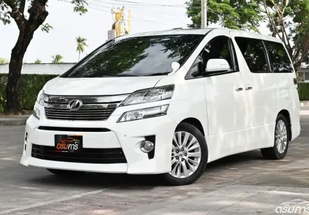 Toyota Vellfire 2.4 Z G EDITION Wagon 2014 รถบ้านมือเดียวใช้งานน้อยชุดแต่งรอบคัน เบาะมิกกี้