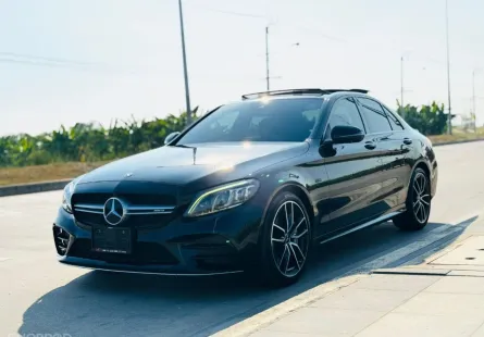 Mercedes Benz C43 3.0 AMG 4Matic Facelift โฉม W205 ปี 2020 สีดำ