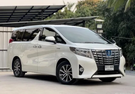 2016 Toyota ALPHARD 2.5 HYBRID E-Four รถตู้/MPV รถบ้านมือเดียว ไมล์น้อย เจ้าของขายเอง 