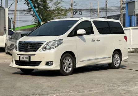 2012 Toyota ALPHARD 2.4 รถตู้/MPV รถบ้านมือเดียว