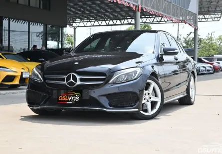 Benz C300 2.1 W205 Blue TEC HYBRID AMG Dynamic 2015 รถบ้านใช้งานงานน้อยตัวท๊อปสุดชุดแต่งศุนย์ทั้งคัน