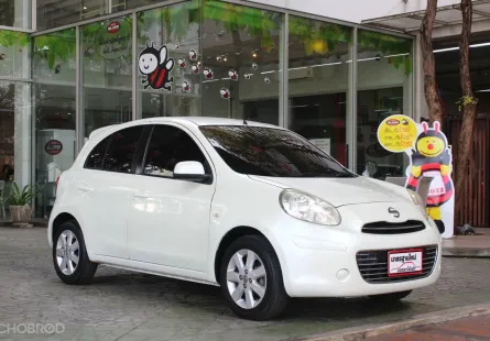 ขายรถ NISSAN MARCH 1.2 V เกียร์ AUTO สีขาว ปี 2012