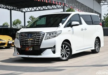 Toyota Alphard 2.5 HYBRID E-Four 4WD 2015 รถมือเดียวตัวไมเนอร์เชนจ์หน้าใหม่ ชุดแต่งศูนย์รอบคัน