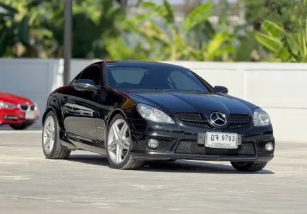 2009 BENZ SLK-CLASS, 200 KOMPRESSOR ROADSTER โฉม R171 ปี04-10 สีดำ (Facelift)