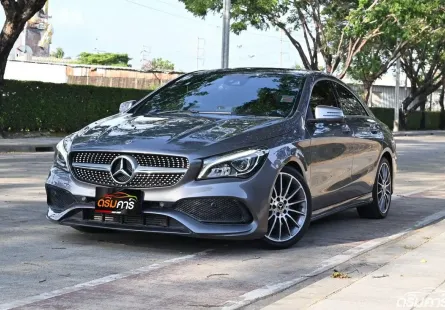 Benz CLA250 AMG เครื่อง 2.0 W117 Dynamic 2018 รถบ้านมือเดียวไมล์เพียง 7 หมื่นกว่าโล ชุดแต่งศูนย์แท้