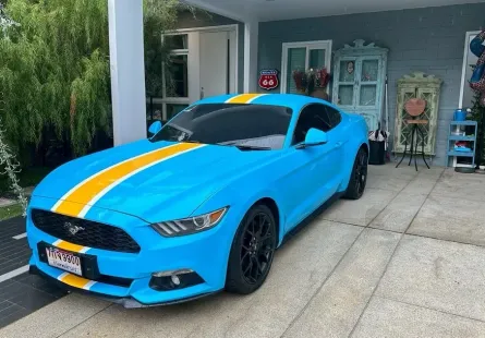 2017 Ford Mustang 2.3 EcoBoost รถเก๋ง 2 ประตู รถสวย ไมล์น้อย  แล๊ปสีฟ้า 
