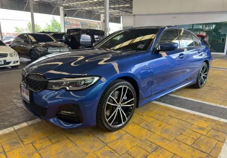 2020 Bmw 330e M-Sport G20 สีน้ำเงิน