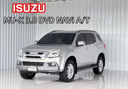 รถครอบครัว 7 ที่นั่ง  Isuzu MU-X 3.0DVD Navi SUV รถสภาพดี มีประกัน
