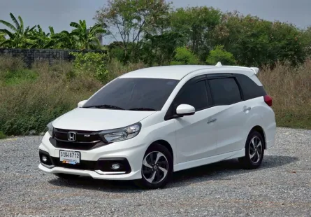 HONDA MOBILIO 1.5 RS (7 ที่นั่ง) รุ่นท๊อปสุด ปี 2018 ไมล์น้อย ประวัติดูแลเยี่ยม ภายในกว้างนั่งสบาย