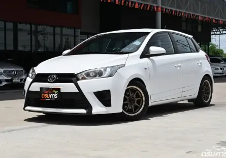Toyota Yaris 1.2 J 2015 รถบ้านมือเดียวใช้งานน้อยไมล์เพียง 9 หมื่นกว่าโล เจ้าของเดิมดูแลดี