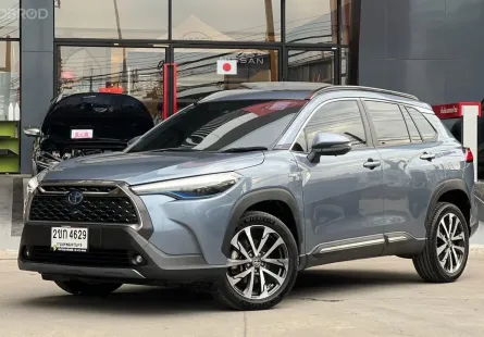 รถบ้านมือเดียว สวยกริปพร้อมใช้ ราคาถูก Toyota Corolla Cross 1.8 Hev Premium Safety Sunroof ปี 2021