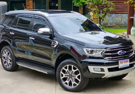 2020 Ford Everest 2.0 Titanium Plus SUV รถบ้านมือเดียว รับประกันเลขไมล์แท้ รถสวยสภาพดี