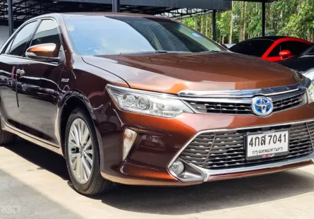2015 Toyota CAMRY 2.5 Hybrid เคลมแบตเตอรี่จากศูนย์โตโยต้าเรียบร้อย
