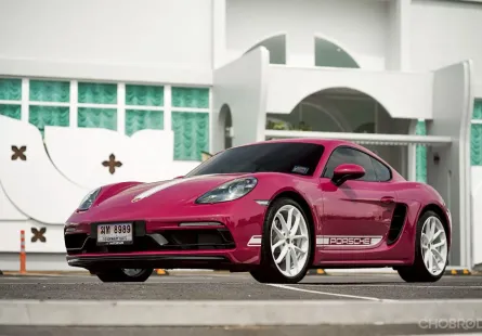 Porsche Cayman 718 Pdk สี Ruby Star ปี 2023 เลขไมล์นางฟ้า 4,700 km. สภาพสวยมาก ๆ