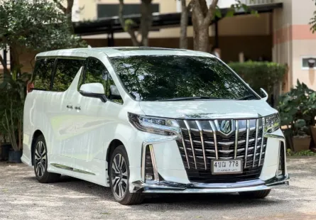 2024 Toyota ALPHARD 2.5 รถตู้/MPV รถสภาพดี มีประกัน ไมล์แท้ มือเดียวป้ายแดง 