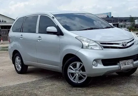 TOYOTA AVANZA 1.5 G AIRBAG2 ABS AUTO ปี 2012จด2013 สีบอร์นเงิน