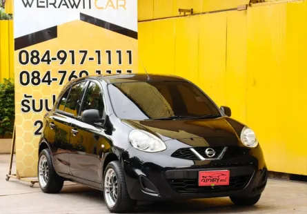 Nissan March 1.2 S Hatchback ปี 2016 เครื่อง เบนซิน เกียร์ ธรรมดา รถสวย โครงสร้างบางเดิมทั้งคัน