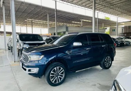 FORD EVEREST 2.0 TITANIUM PLUS 4WD 2021 รถสวย มือแรกออกห้าง ไมล์น้อย TOP สุด รับประกันตัวถัง