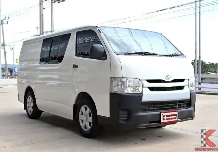 Toyota Hiace 3.0 D4D 2018 รถตู้เตี้ยบรรทุกเจาะกระจกมีเบาะ1 แถว ใช้เที่ยว ใช้บรรทุกก็ได้