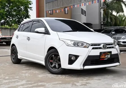 Toyota Yaris 1.2 G 2014 รถบ้านมือเดียวเจ้าของเดิมดูแลดี รถเทิร์นหน้าร้านเจ้าของเดิมใช้งานปกติทุกวัน