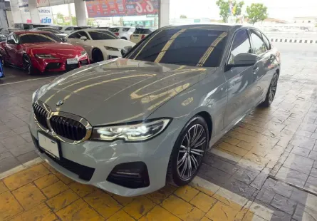 2022 BMW M sport g20 สีขาว (แรปเทา) รถเก๋ง 4 ประตู 