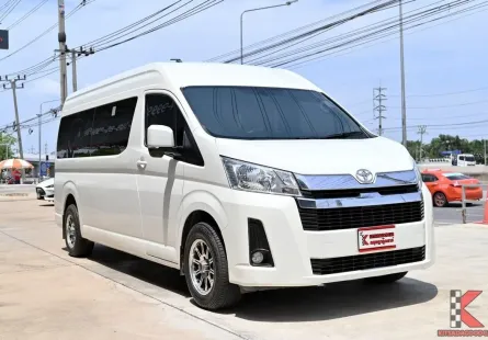 TOYOTA COMMUTER 2.8 (2020) โฉมหน้ายาว เกียร์ออโต้ VIP 3 แถว-ประตูดูด รถบ้านแท้ มือเดียว-ป้ายฟ้า