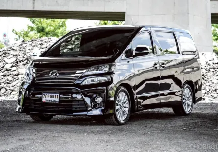 2013 Toyota VELLFIRE 2.4 รถตู้/MPV รถบ้านมือเดียว