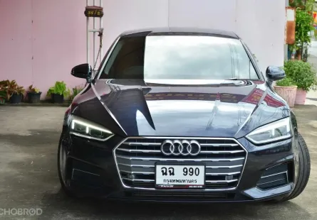 2018 Audi A5 2.0 Sportback 45 TFSI สีน้ำเงินเข้ม Moonlight Blue 🌠ไมล์ 5 หมื่นโล รถบ้านสภาพสวยจัด