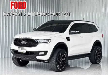 รถบ้าน 7 ที่นั่ง  Ford Everest 2.0Sport Turbo SUV รถสภาพดี มีประกัน