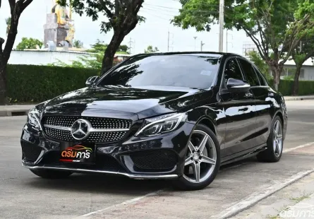ตัวท็อป AMG! C300 Hybrid ปี15 ไมล์ 6หมื่น สภาพป้ายแดง มือเดียว