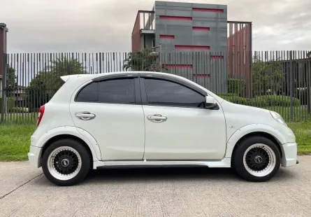 2012 Nissan MARCH 1.2V ไมล์น้อยแท้ ประวัติเข้าศูนย์ตามระยะ ชุดแต่งภายนอก รถไม่เคยชน สภาพสวยสมบูรณ์