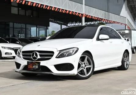 Benz C300 Hybrid AMG Dynamic ปี15 มือเดียว ไมล์ 9หมื่นโล