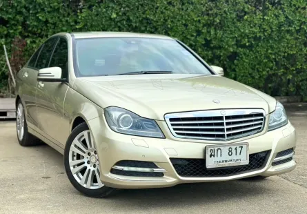 2012 Mercedes-Benz C-Class 1.8 C200 รถเก๋ง 4 ประตู รถบ้านแท้