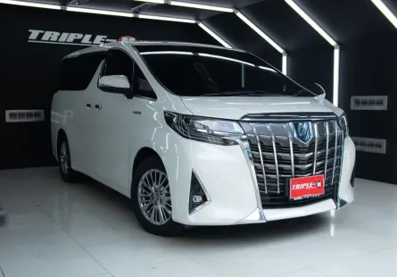 Toyota ALPHARD 2.5 HYBRID GF รุ่นท็อป รถมือเดียว ไมล์แท้ 79,000 กม ภายในสีครีม เบาะหลัง มิกกี้เมาส