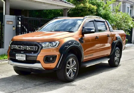 รุ่น: Ford ranger wildtrak 2.0 turbo 2WD ปี:2020 สี:ส้ม เกียร์:ออโต้ ดีเซล